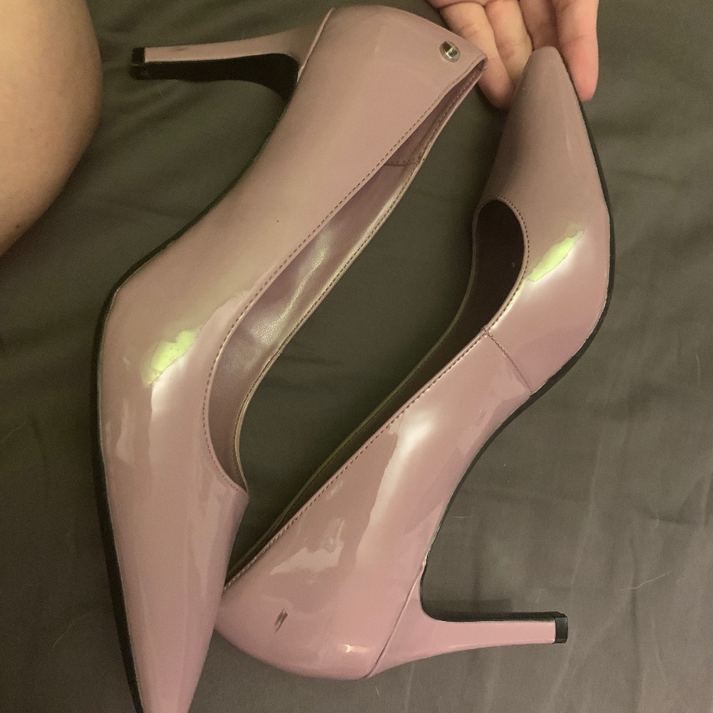 Calvin Klein purple heels